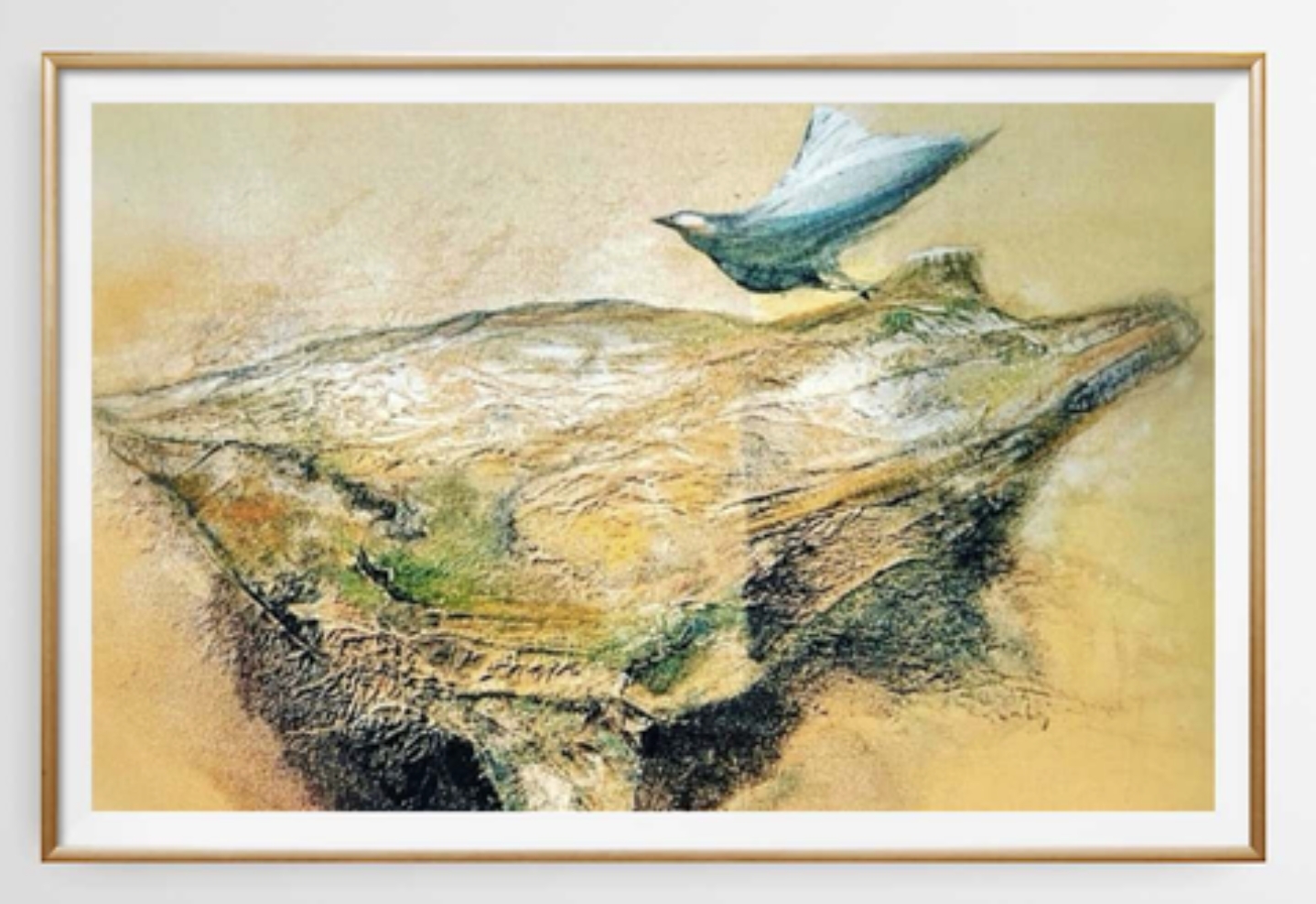 Olli Joki, Katse länteen, 64x82, kehystys Kehysliike Malkki, lähtöhinta 250 €